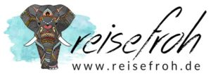 Logo reisefroh, Reiseblog